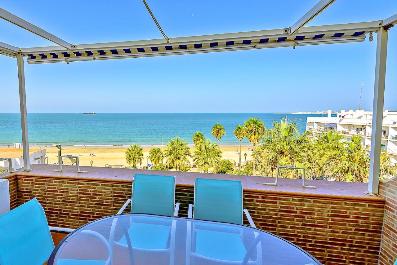 Ocean Sunset Beachfront House With Terraces Эль-Пуэрто-де-Санта-Мария Экстерьер фото