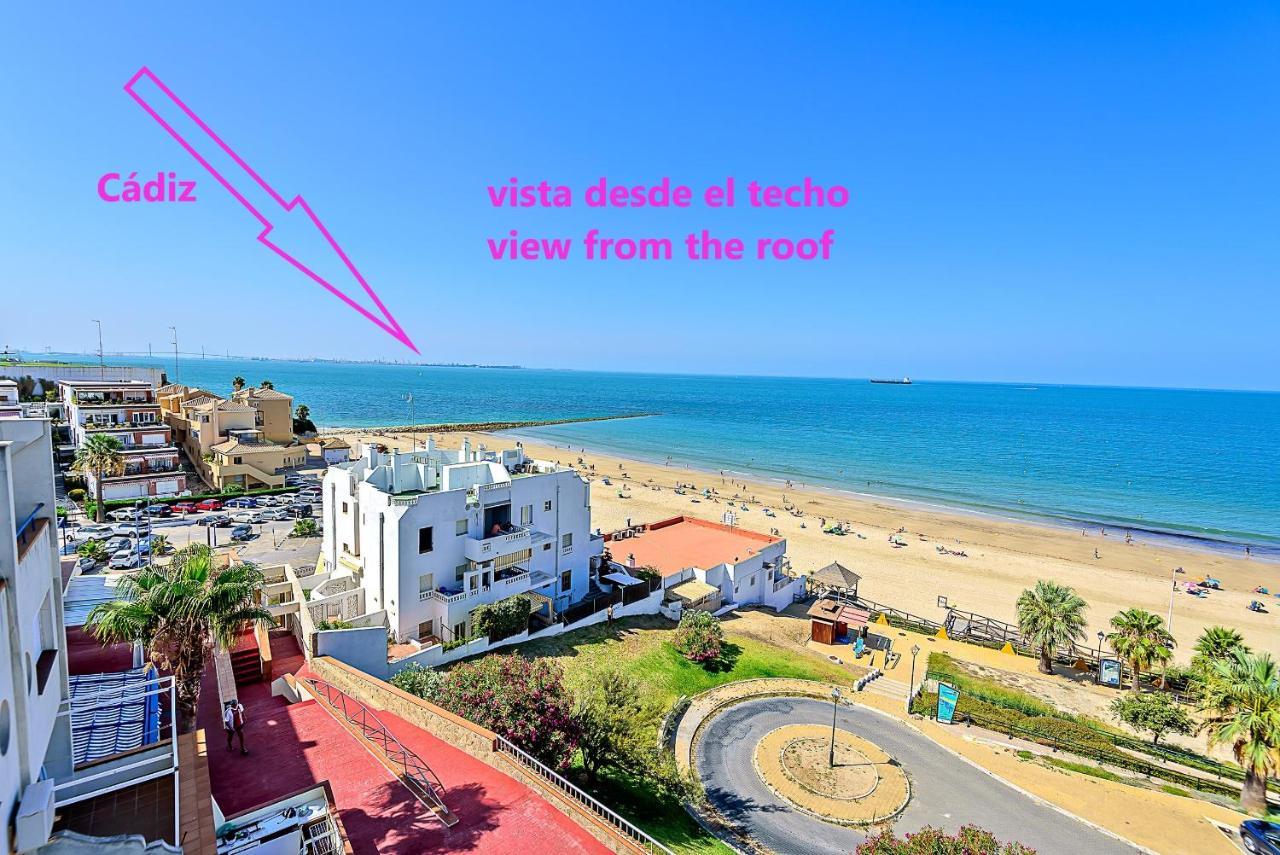 Ocean Sunset Beachfront House With Terraces Эль-Пуэрто-де-Санта-Мария Экстерьер фото
